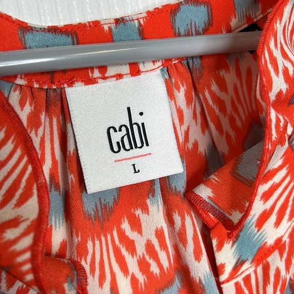 Cabi Sunshine Ruffle Sleeveless Tank Top Size Large #5420 - Picture 7 of 8